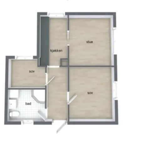 Appartement P - Two-bedroom In A Cozy Neighborhood Near The Center Porsgrunn